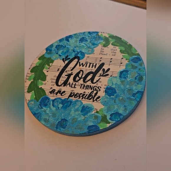 Other - Handpainted Coaster 5 Inch Round